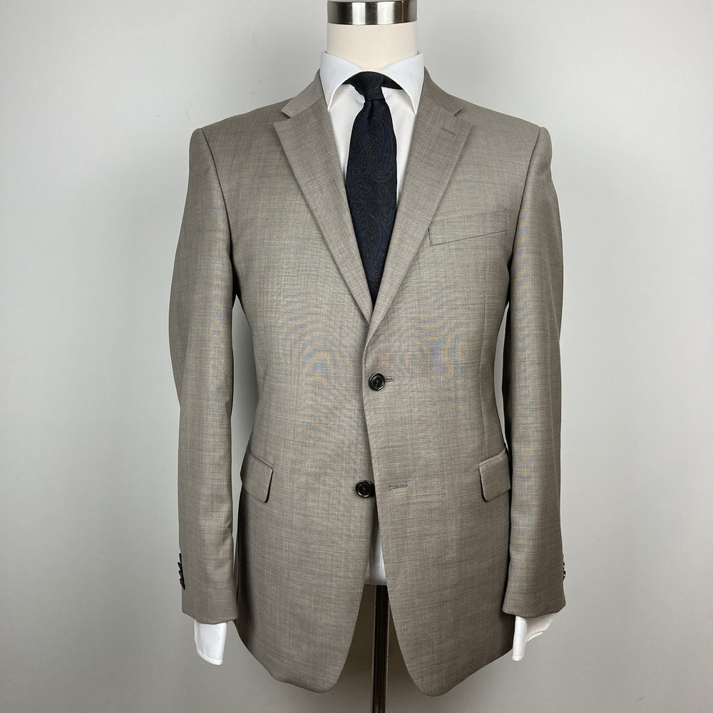 Tommy Hilfiger Men's Sport Coat Blazer Two Button Shark Skin Wool 40R E07979